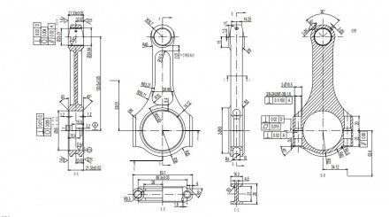 Кованые шатуны OCR racing V2 для двигателя EJ20, EJ205, EJ255, EJ257, I-beam Connecting Rod