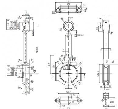 Кованые шатуны OCR racing VW, AUDI EA888 I-beam 144/23