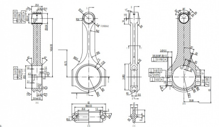 Шатуны для двигателя 2JZ-GTE X-beam Connecting Rod
Сталь 4340
Вес с болтами грамм - 685
Межцентровое расстояние - 142 мм
