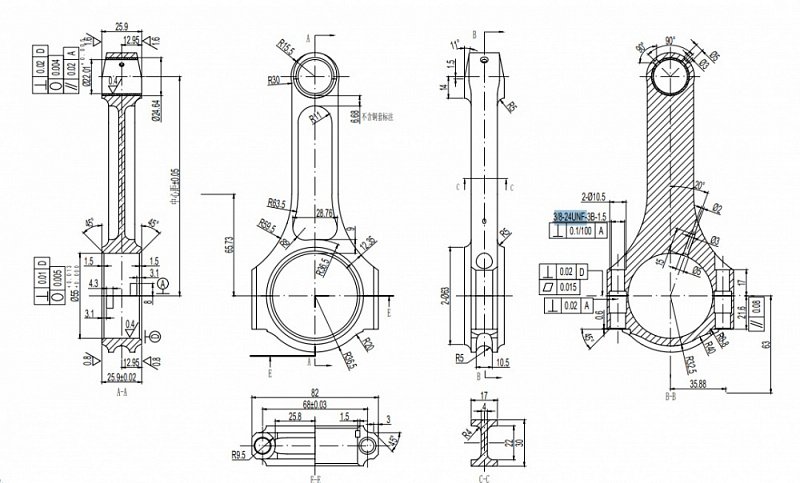 Шатуны OCR racing для двигателя 1JZ-GTE I-beam V3 Connecting Rod
Сталь 4340 
Вес с болтами грамм 640
Межцентровое расстояние - 125,25 мм
