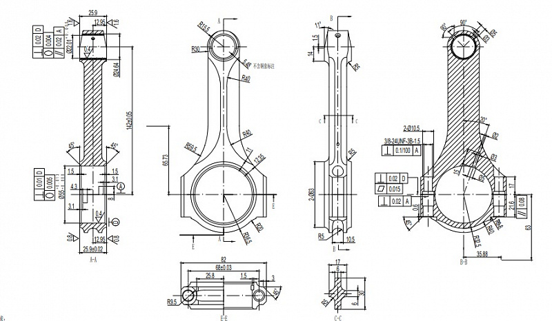 Шатуны для двигателя 2JZ-GTE X-beam Connecting Rod
Сталь 4340
Вес с болтами грамм - 685
Межцентровое расстояние - 142 мм
